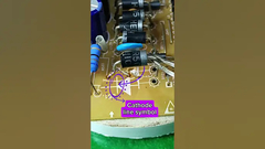 Cara memasang dioda dengan benar, perhatikan simbol anode dan katoda. #tutorial #tips